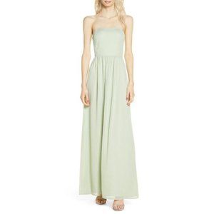 WAYF The Harlet Convertible Chiffon Gown Mint